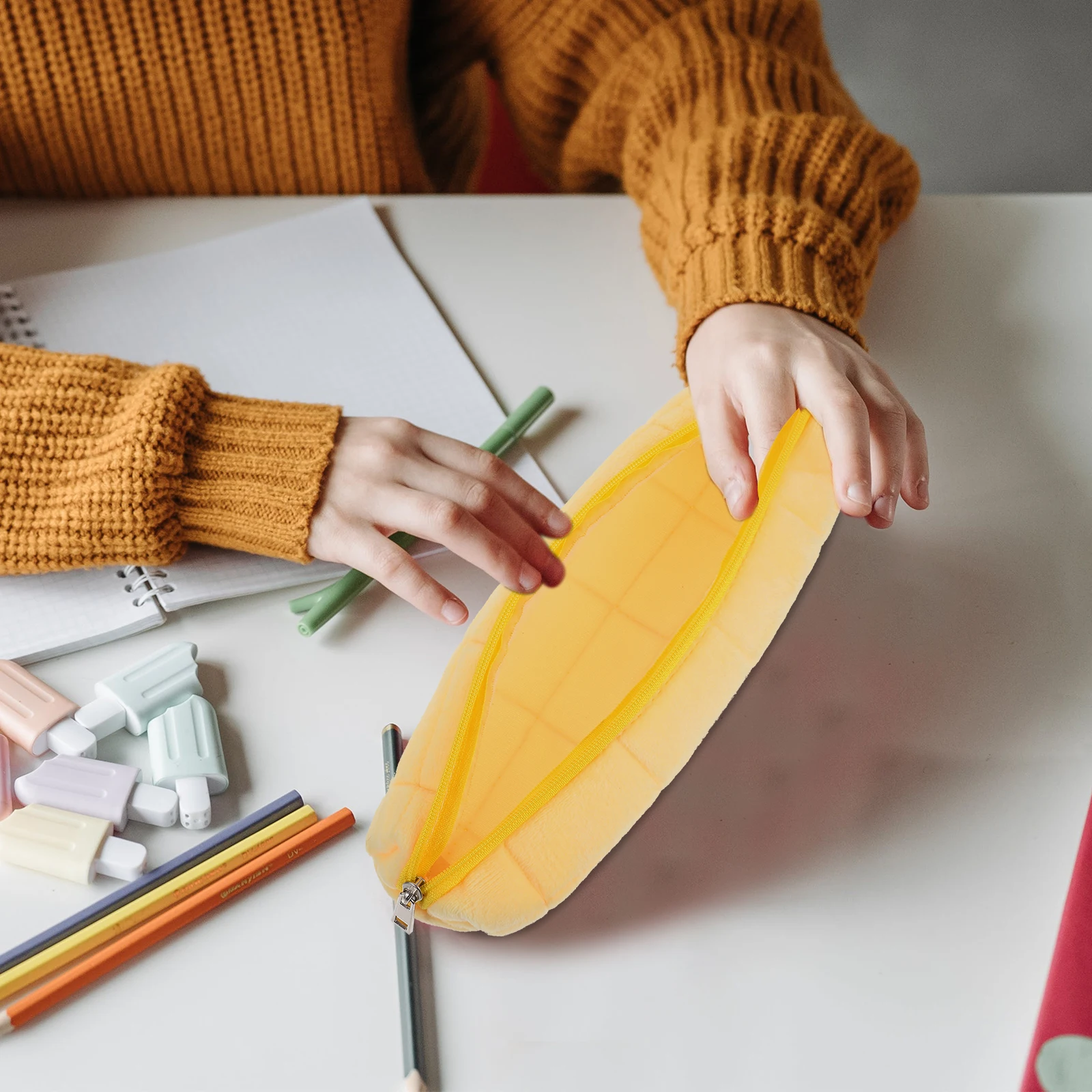 

3Pcs Pencil Case Large Capacity Pen Bag Portable Multifunctional Nylon Pencil Pouch School Stationery Organizer Pen Storage Bag