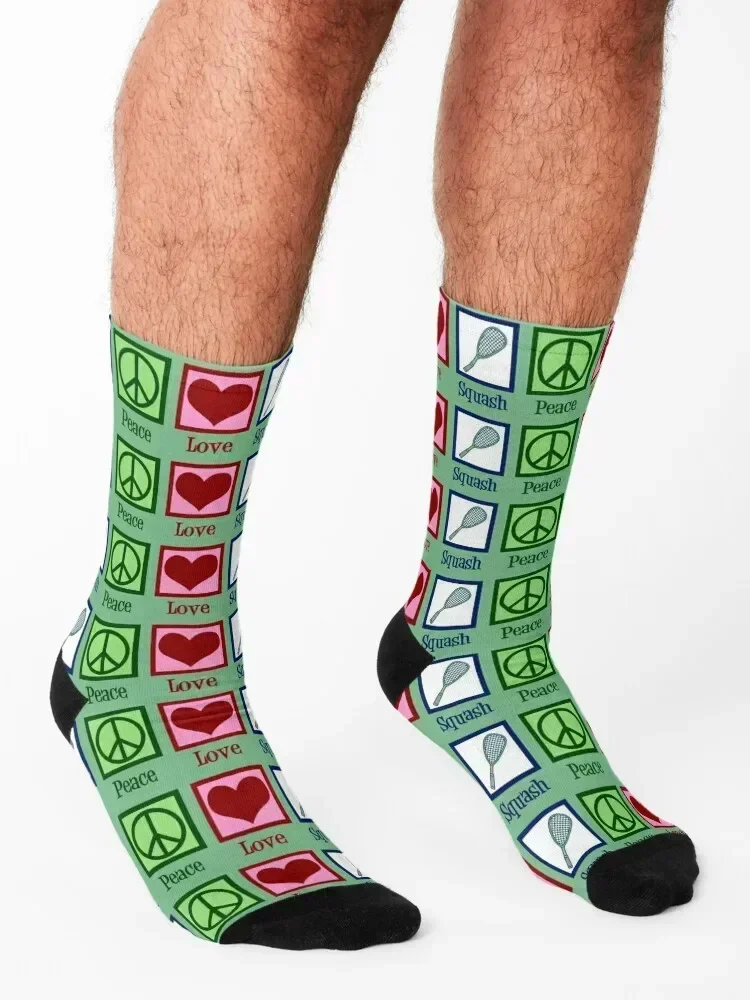 Peace Love Squash Socks Children's hiking Heating sock gifts Men's Socks Luxury Women's