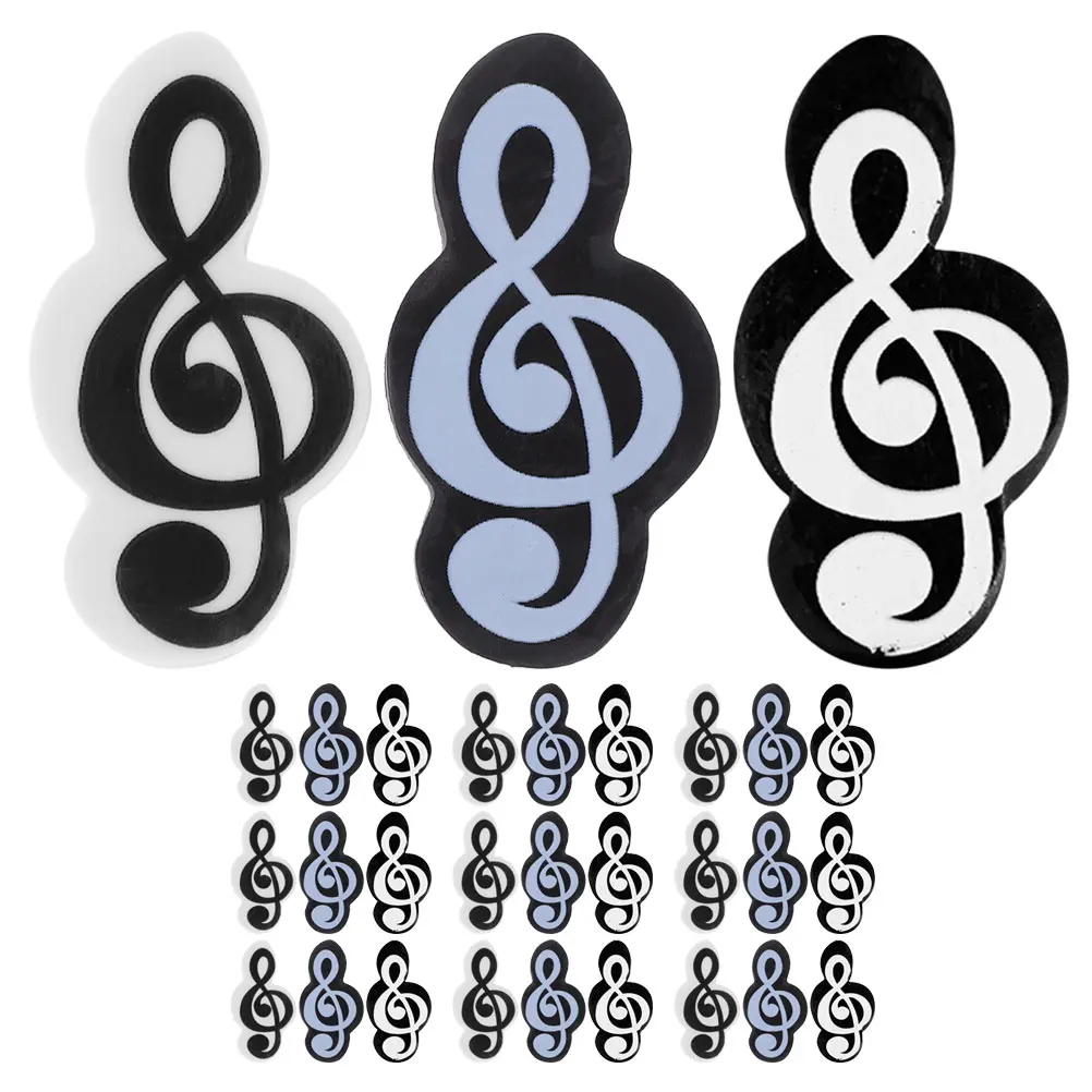 

30pcs Musical Note Erasers Cute Mini Erasers For Students Writing Drawing Correction School Party Home Favors Game Stationery