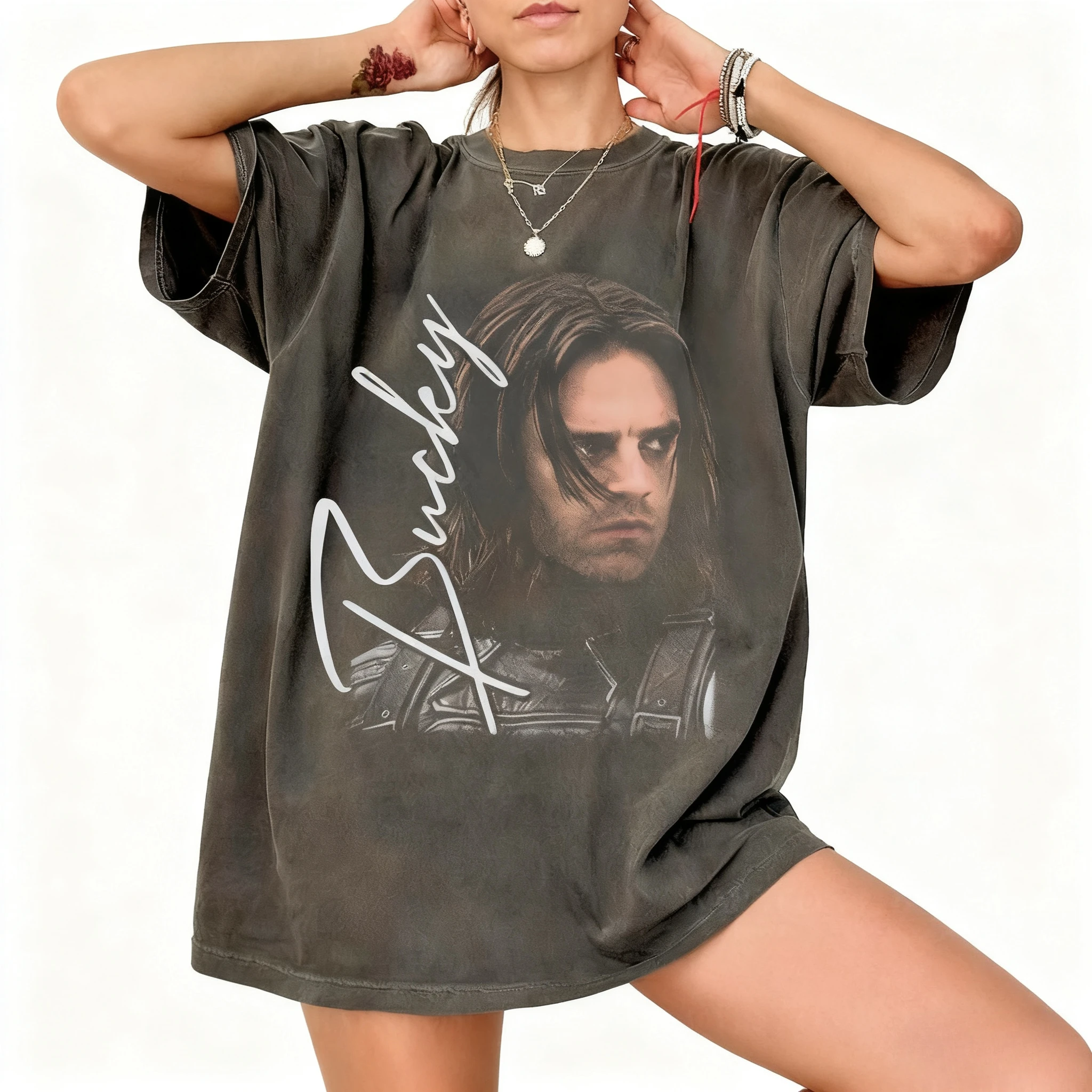 เสื้อยืดวินเทจบัคกี้ บาร์นส์เสื้อวินเทจบัคกี้ บาร์นส์เสื้อยืดลายบัคกี้ บาร์นส์เสื้อยืดบัคกี้ บาร์นส์แบบปลอม