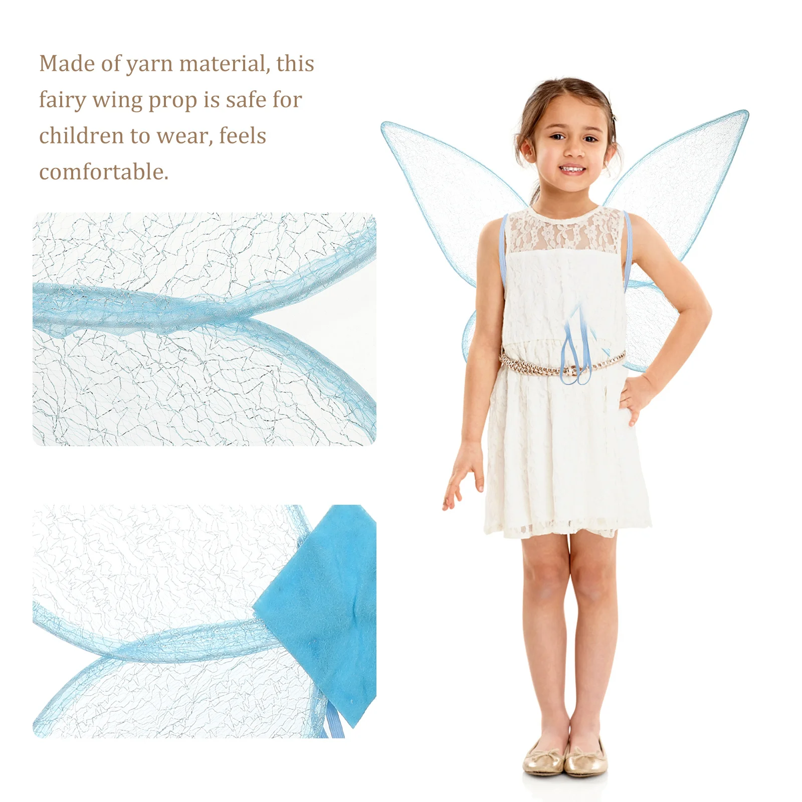 Fairy Wings Butterfly Wings Costume Accessory Stylish Comfortable Wear Party Performance Photography Gift Kids Women Adult