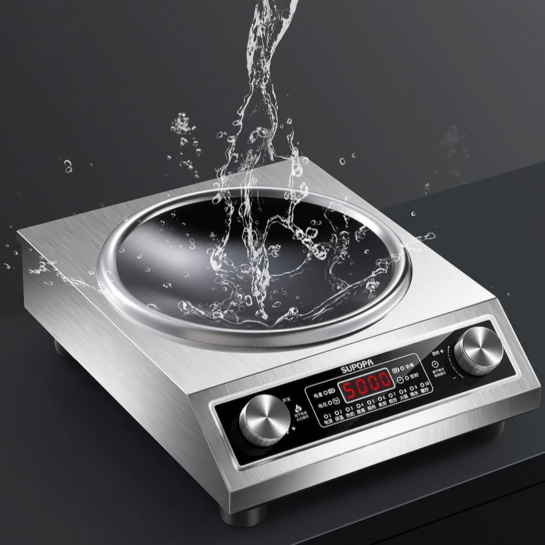 Concave induction cooker household 5000W cooking induction cooker induction cooktop electric hot plate