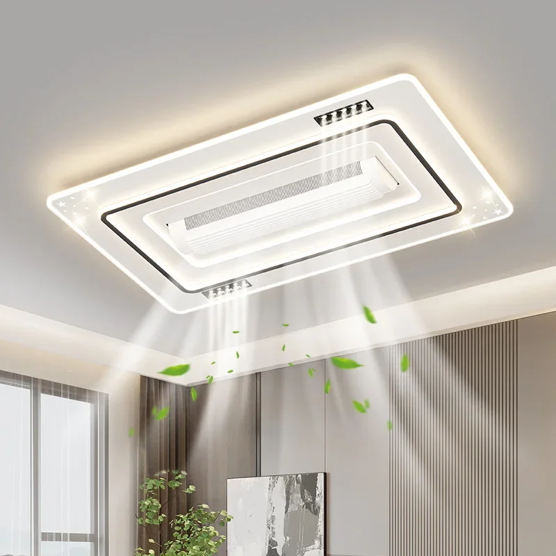 Imagem -03 - Moderno Minimalista Led Teto Ventilador Luz Espectro Completo Proteção Ocular para Quarto e Sala de Estudo Novo