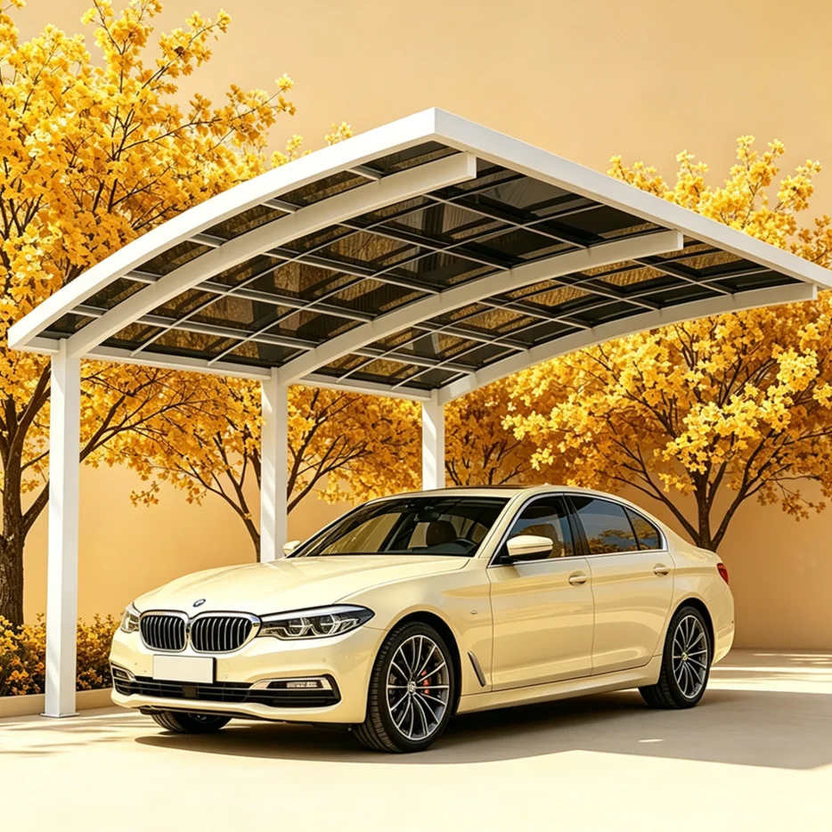 50 Years Lifespan Aluminium Carport,Anti-Rust Anti-Hail Polycarbonate Shelter,Easy Install Outdoor Household Car Garage Pergola