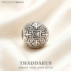 Beads Arabesque Ornament Brand 925 Sterling Silver Karma Charms European Jewelry Accessories