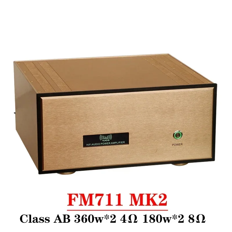 360w*2 FM711 MK2 2-channel Class AB Amplifier Supports Balanced XLR Input High Power Low Distortion Hi-End HIFI Amplifier Audio