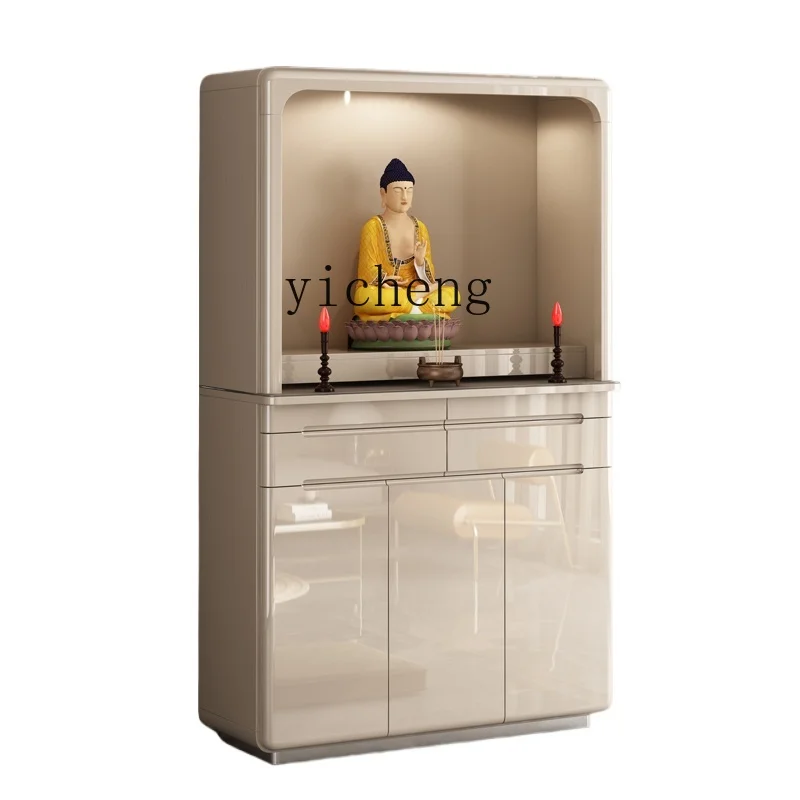 TQH Buddha Cabinet Serving Table Household  Table God of Wealth Shrine Modern incense Case living Room Middle Hall Cabinet