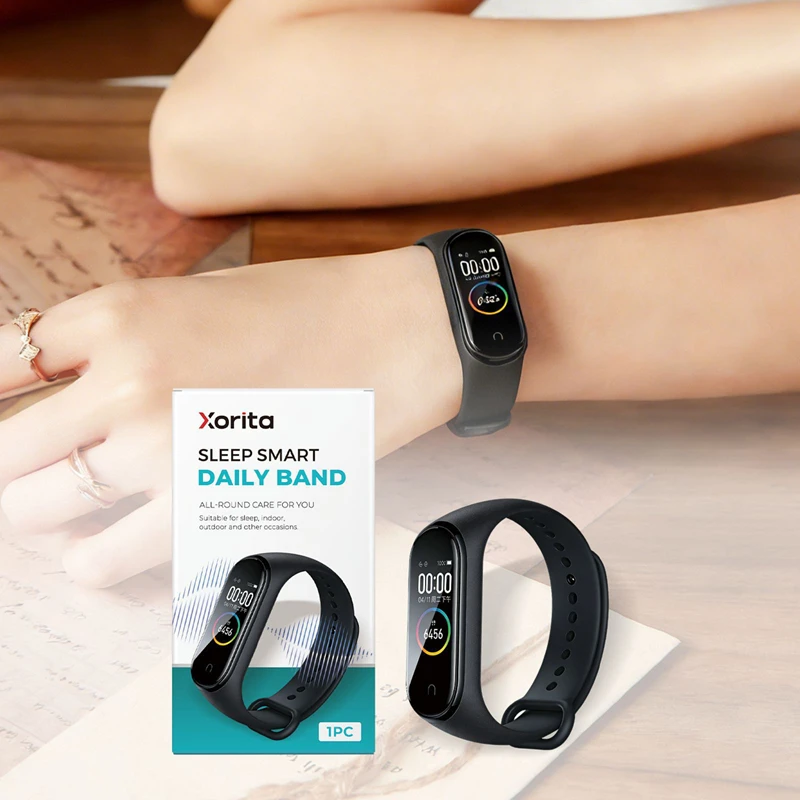 

NEW Intelligent Fitness Tracker Color Touch Screen Heart Rate Monitor Sleep Pressure Tracking Sports Wristband 2026