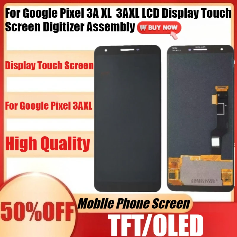 New TFT/OLED For Google Pixel  3AXL LCD Display Touch Screen Digitizer Assembly For Google Pixel 3AXL