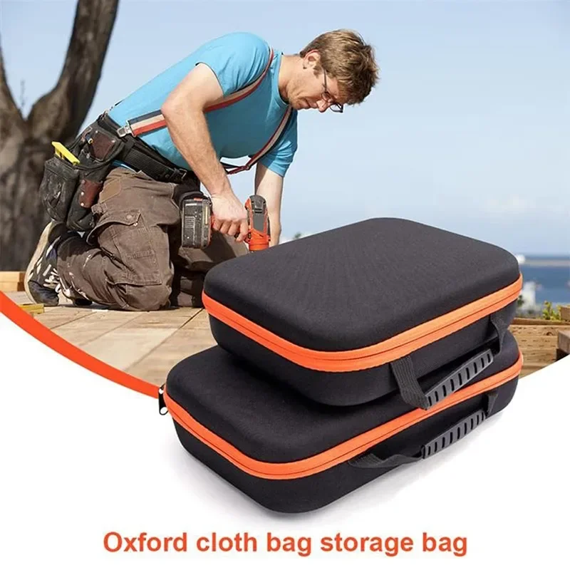 

Portable Electric Drill Tool Storage Bag Oxford Cloth Electrician Hardware Organizer Pouch Multipurpose Shockproof Carrying Case