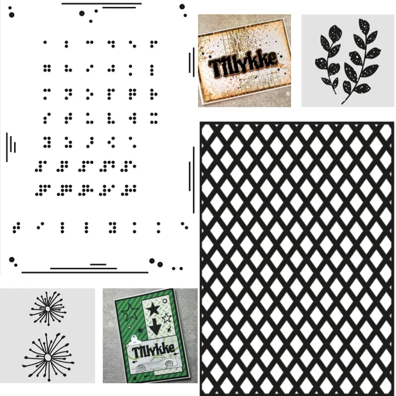 Short Line Segments Arranged Neatly Stencil and Metal Cutting Dies Seal for DIY Die Scrap Booking Photo Album Card Making 2026
