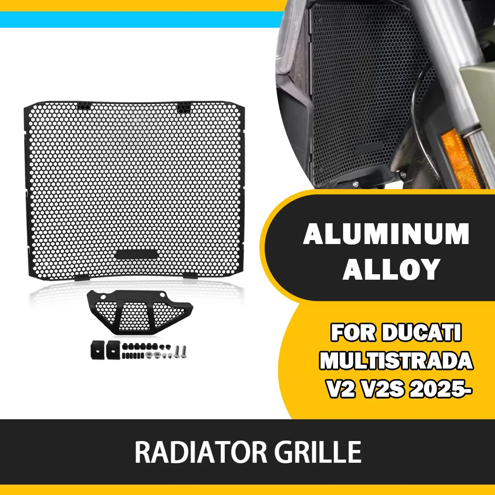 For Ducati Multistrada V2 V2S 2025- Motorcycle Accessories Radiator Grille Cover Guard Protection Protetor Guard Protection