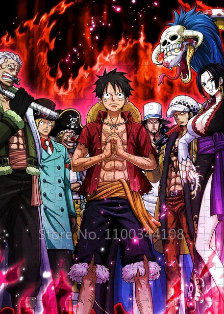 One Piece Jigsaw Puzzle Classic Japanese Anime Character 300/500/1000 Pieces Puzzles Adult Stress Relieving Game Children Toys