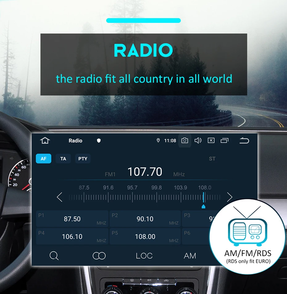 7-Zoll-Bildschirm, kabelloses CarPlay, Android 15 Autoradio für Volkswagen Touareg, Transporter T5, Multivan 2002-2010, Videoplayer – Detail 16