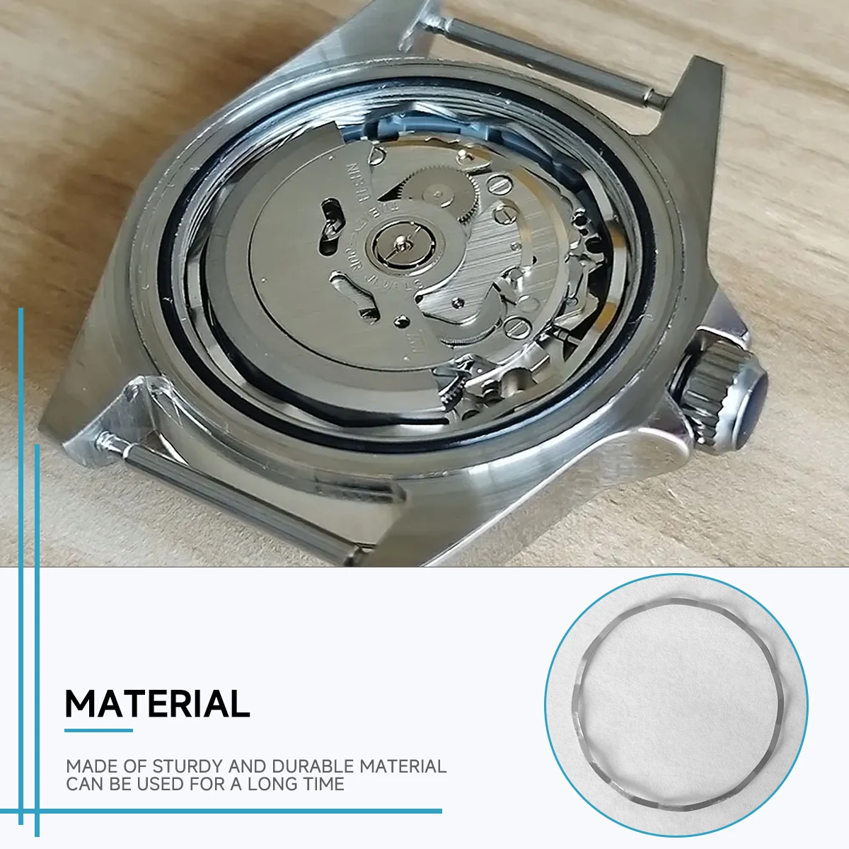 Anillo espaciador especial para movimiento NH35 NH36, cubierta interior de Metal de 29,5mm, anillo fijo para movimiento mecánico NH35A, 1-10 Uds.