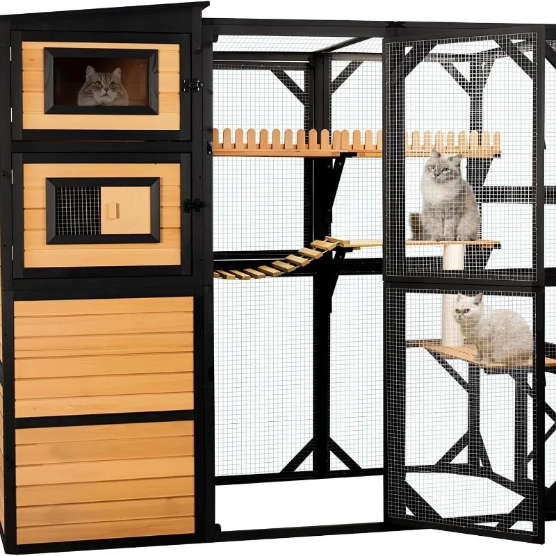 

Large free space cat house Large breeding cat house Household pet cat Indoor and outdoor