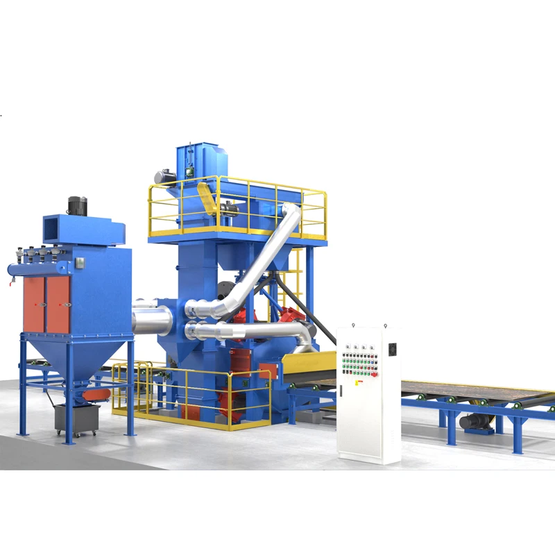 Customized Industrial Pass-through Shot Blasting Machine Continuous Shot Blast Cleaning Equipment for Steel Pipe Profile