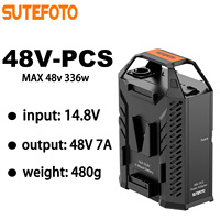 Sutefoto dual battery 48V PCS power supply box V Mount Battery Charger Dual Channel for  P160/LA150R/amaran F21c/amaran S series