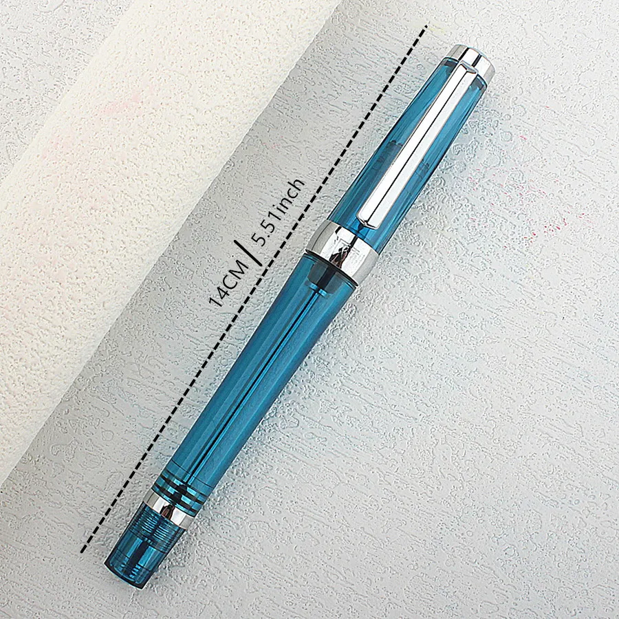 luxury quality Yong Sheng 3013 Fountain Pen Vaccum Filling Spin Transparent EF/F Nib Negative pressure ink color pen