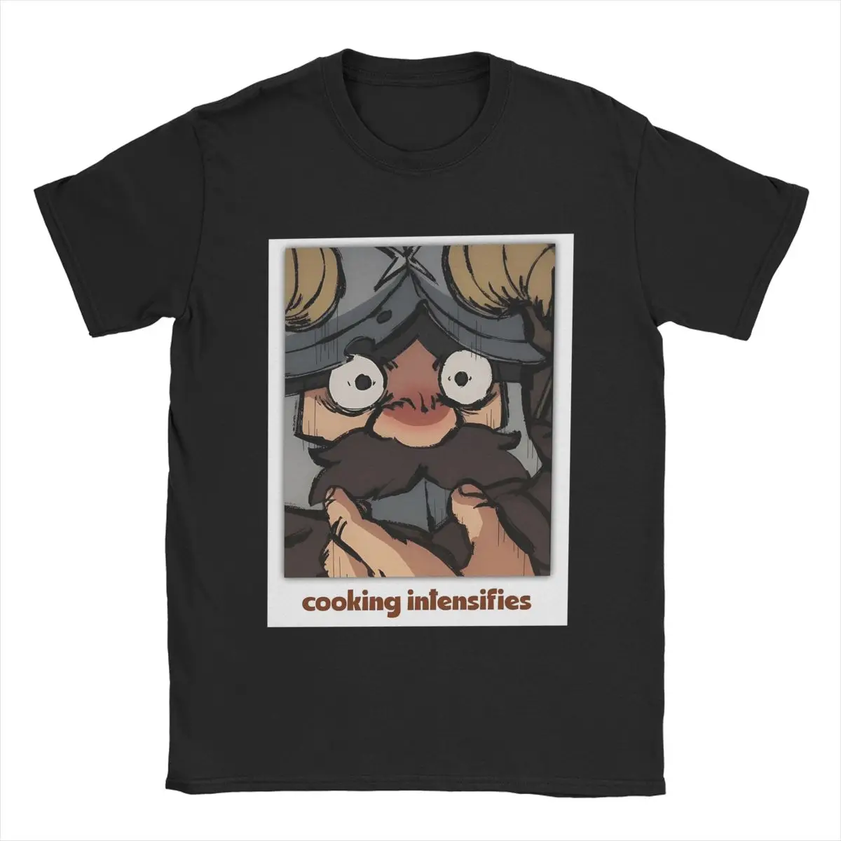 Cooking Intensifies Senshi Delicious In Dungeon T-Shirts for Men Anime Pure Cotton Tees Crewneck T Shirt Gift Idea Clothing