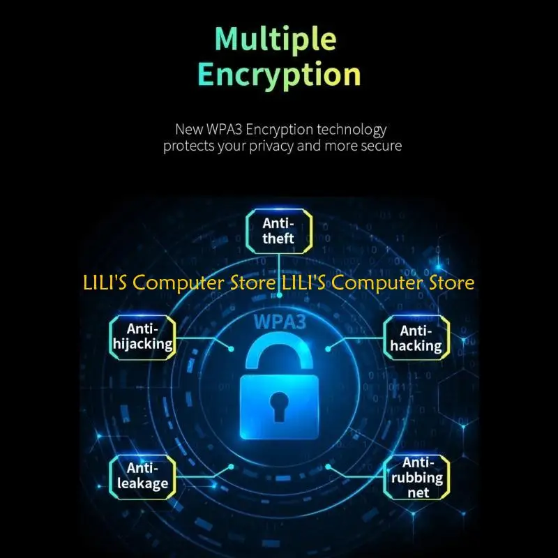 A52B 5400MBPS USB WIFI 6 ADAPTER 2.4G 6G GAME WIFI RESEIVER DONGLE 4 ANTENA للكمبيوتر الشخصي WPA3 WIN10/11 محول شبكة