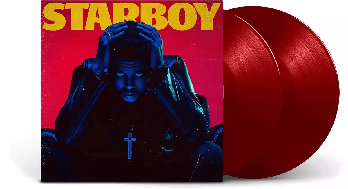 

DJ The Weeknd Daft Punk Music Vinyl LP Starboy Album 2pcs Music Record Cosplay 12 Inch Long Playing Record Turntable Phonograph