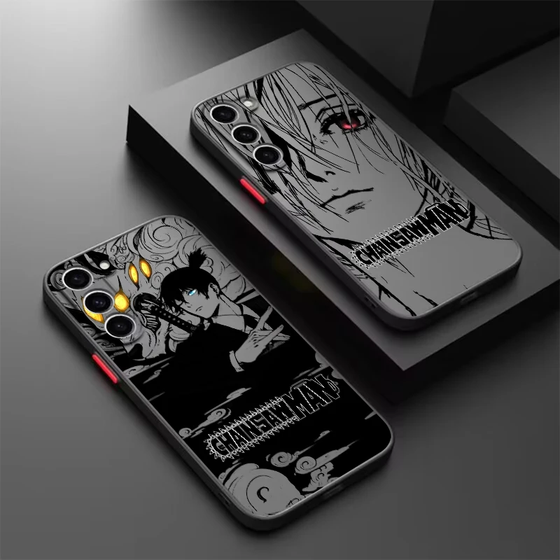 

Anime Chainsaw Man Comics Girl Frosted Translucent For Samsung A53 A52 A33 A32 A51 A71 A21S A13 A73 A50 A22 A12 5G Back
