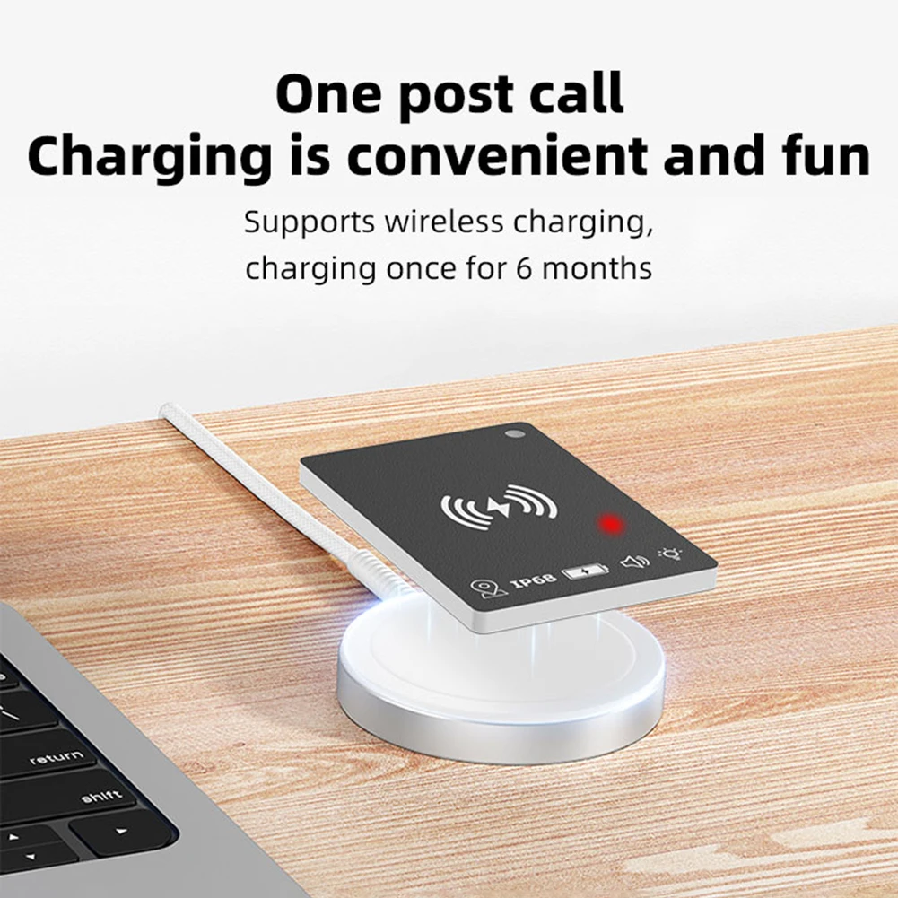 K7 Wireless Charging Air Wallet Card Smart Card Tracker Work with Apple Find My Smart Tag Wallet Tracker Wallet Anti-loss Card