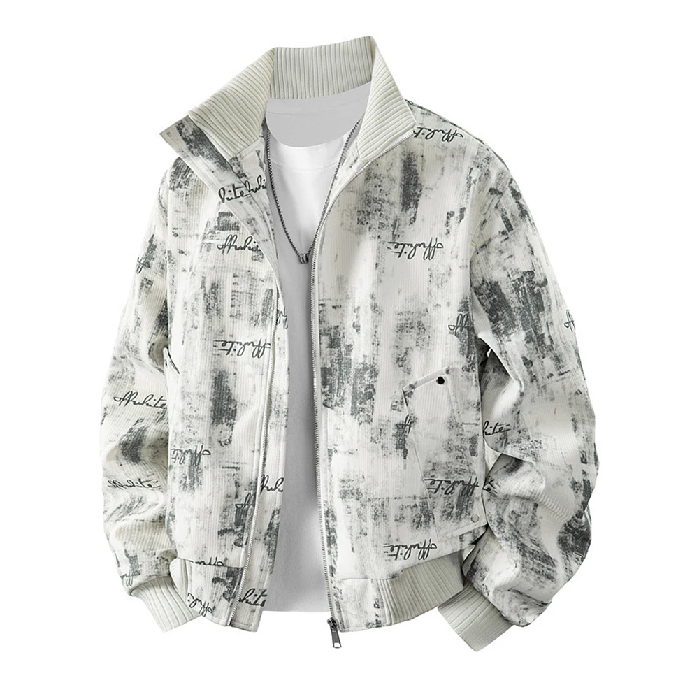 Spring Autumn Men's Cargo Bomber Jackets Vintage Men Retro Streetwear Zipper Coats Men Windbreaker Baseball Uniform Jackets