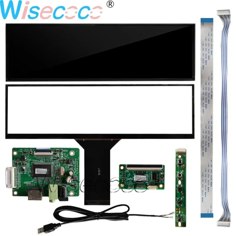 Imagem -05 - Wisecoco-ips Long Strip Bar Display Lcd 1920x515 Tela Sensível ao Toque Capacitivo Placa Controladora Edp Host Aida64 126