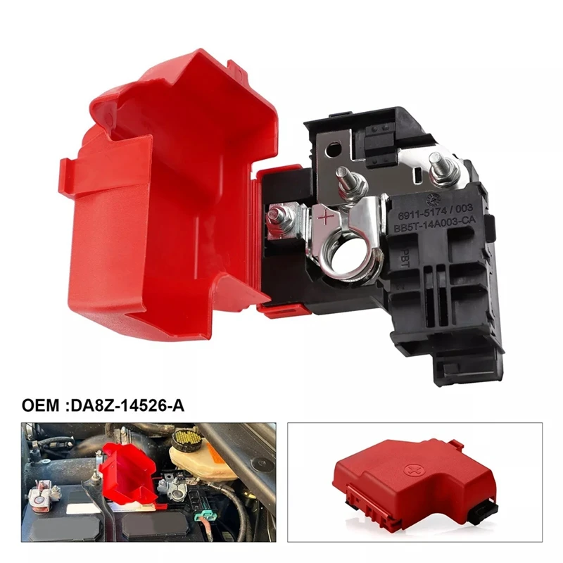 Car Battery Cable Terminal End Circuit Breaker DA8Z-14526-A For Ford Explorer Police Taurus 2011-2019 BB5Z-14526-AA