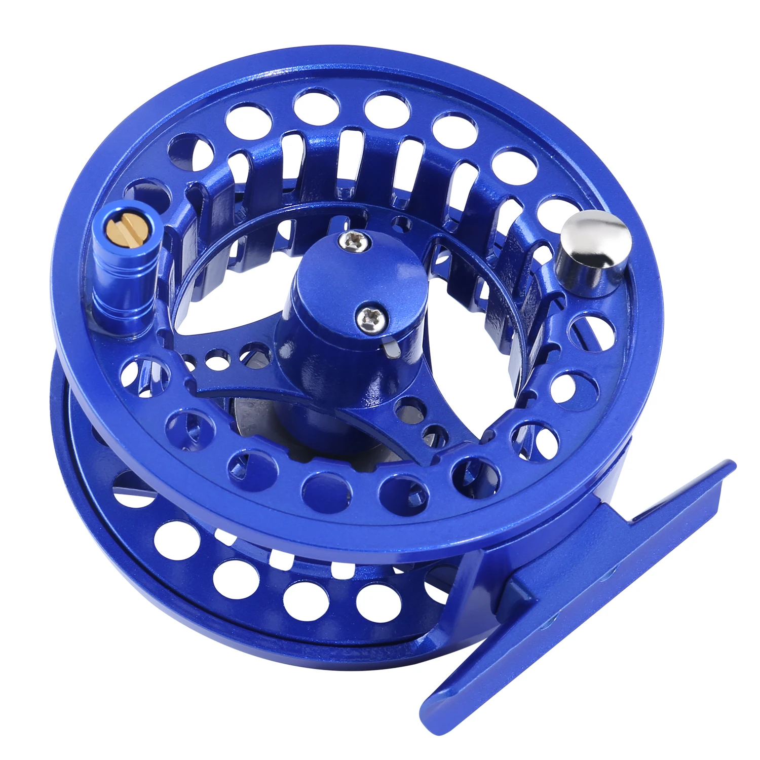aliexpress fly reel Sougayilang Fly Fishing Reel CNC Machined Aluminium Alloy Body Stainless  Steel Main Shaft Non-slip Drag Knob 5/6 Fly Reel Pesca