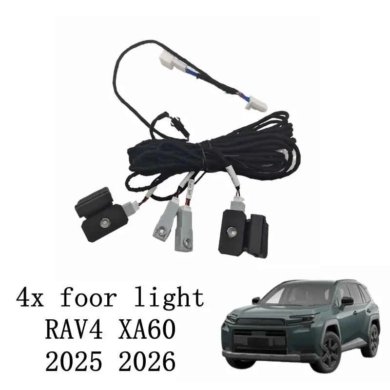4x for Toyota RAV4 XA60 2025 2026 4pcs Foot Light Ambient Light Lamp Car Interior light