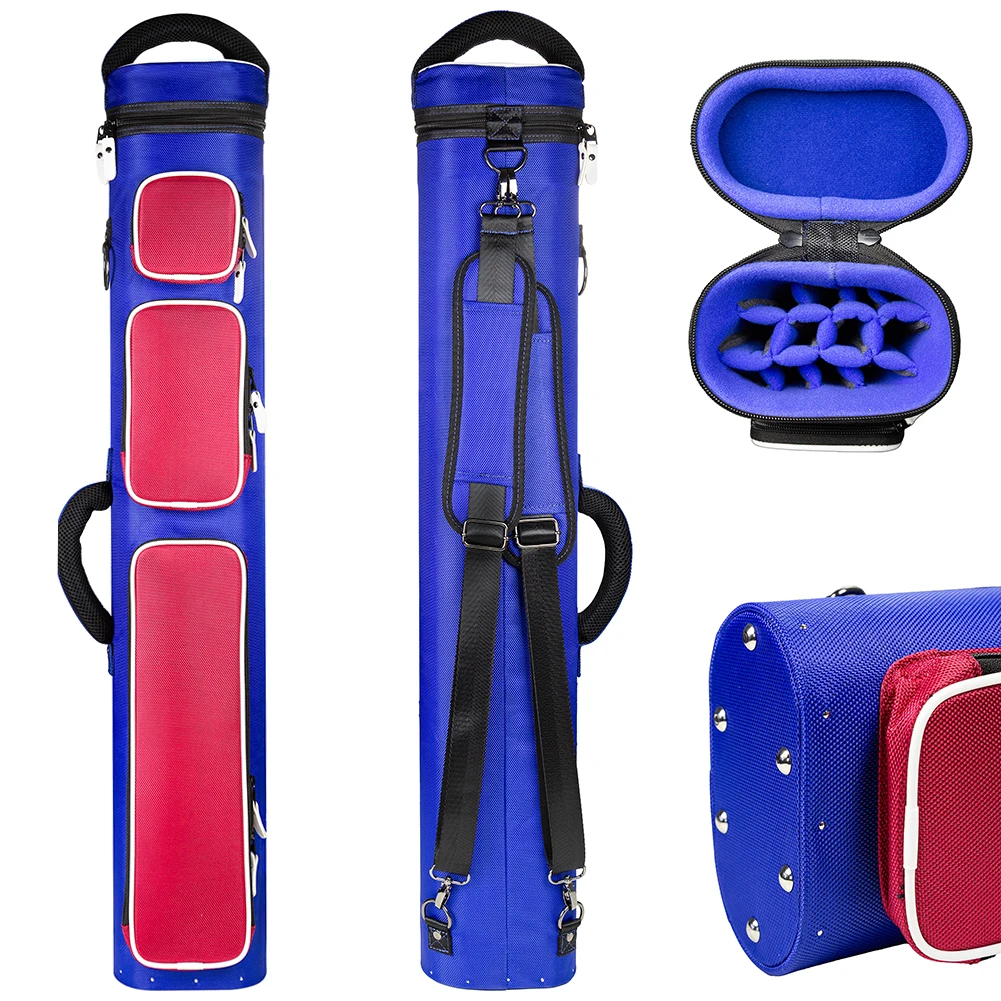 Billiards Cue Case 12 Holes 4 x 8 4 Butts 8 Shafts Pool Cue Case Can Be Lifted And Backed Large Capacity Billiard Cue Case