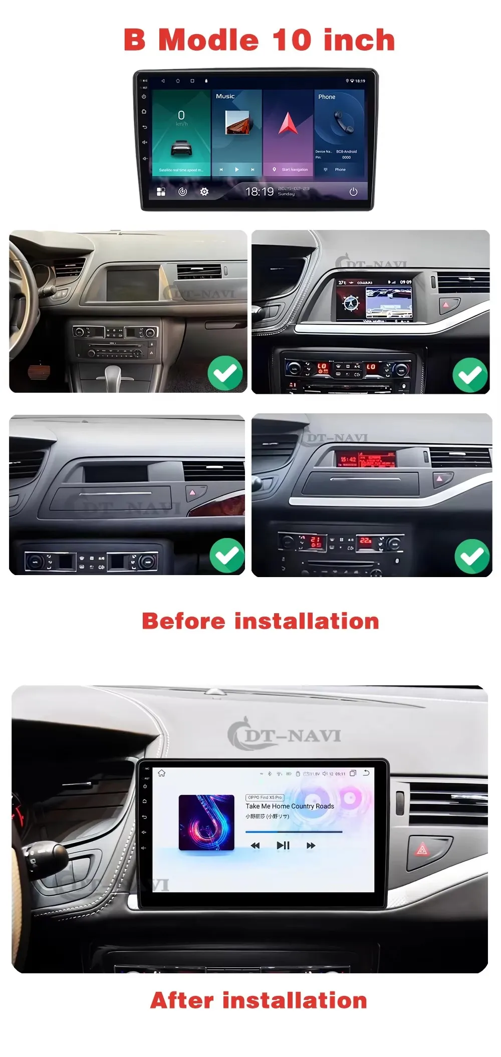 Autoradio For Citroen C5 X7  Wireless CarPlay for Apple Android Auto Intelligent System Screen Car Radio Multimedia Video Player - view 4