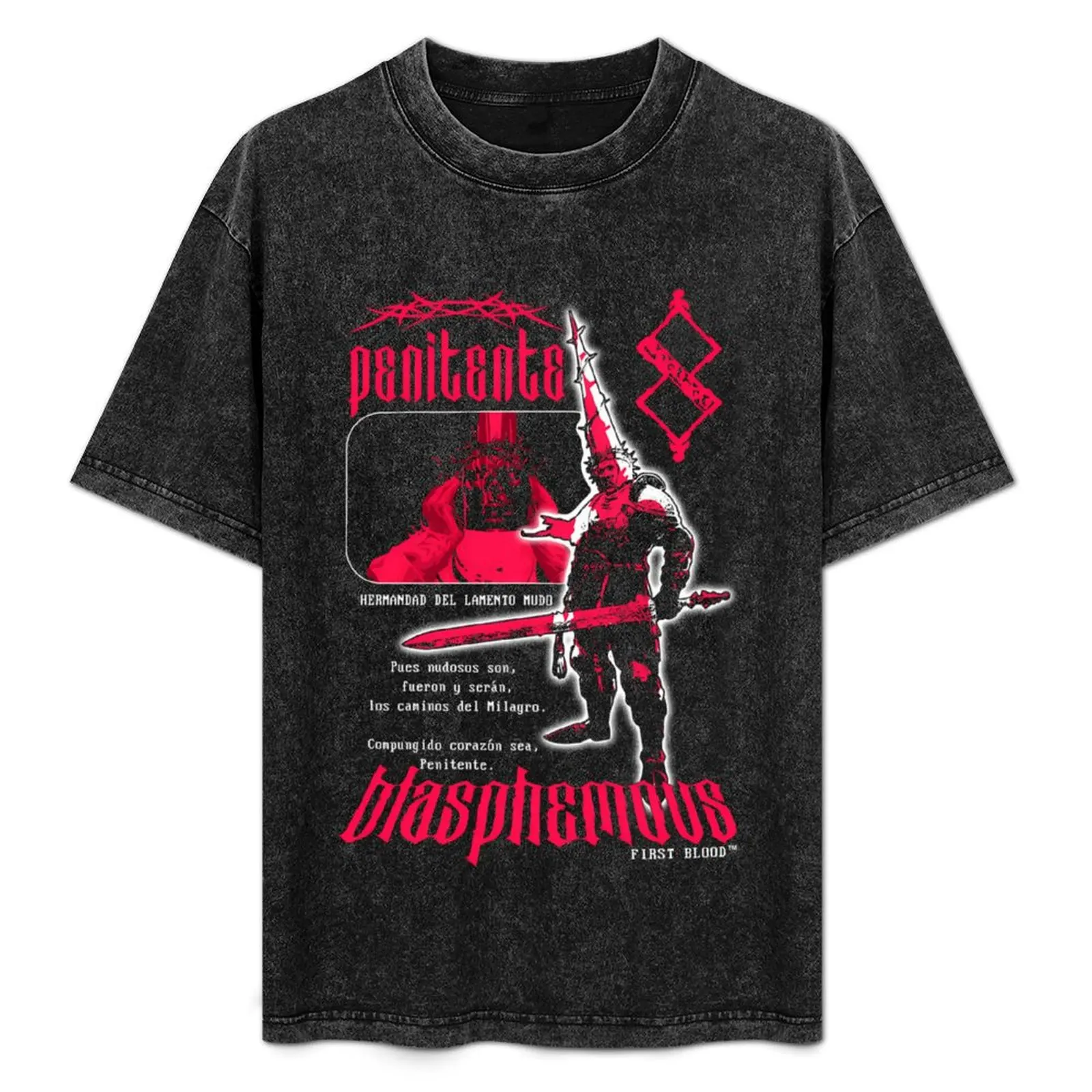 

Blasphemous T-Shirt for a boy sports fans blanks aesthetic clothes slim fit t shirts for men
