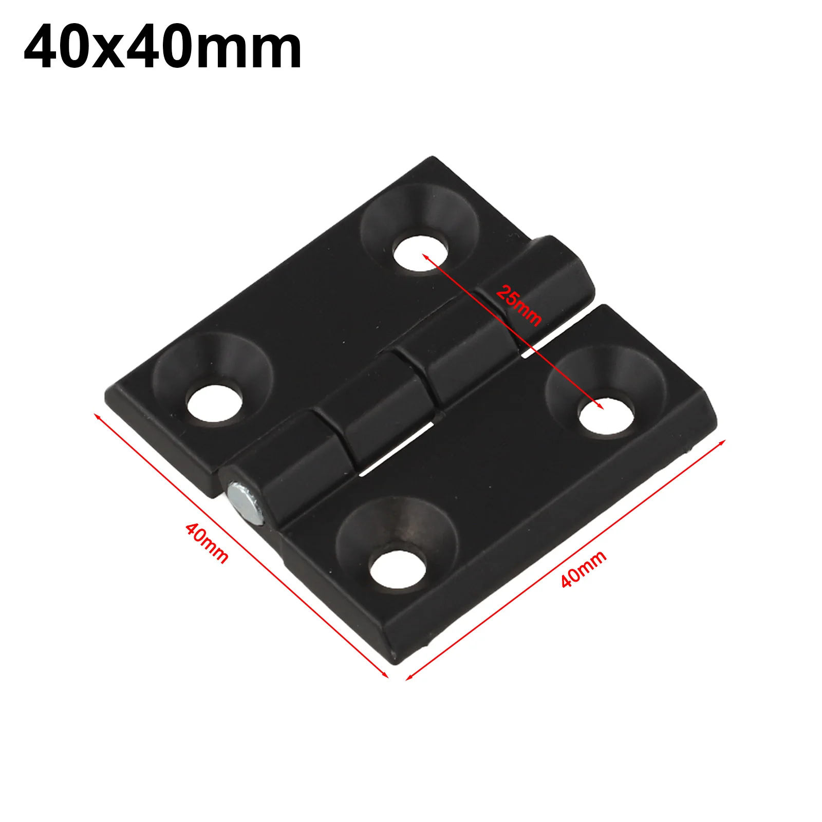 40/50/60mm Butt Scharniere Tür Metall Schwarz Scharniere Schrank Aluminium Box Backflap Schuppen Hause Renovierung liefert Dekorationen – Detail 3