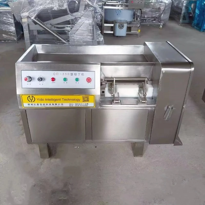CE Industrial Frozen Meat Dicing Machine SUS304 Meat Cube Cutter Machine for Frozen Beef Pork Chicken Processing Factory