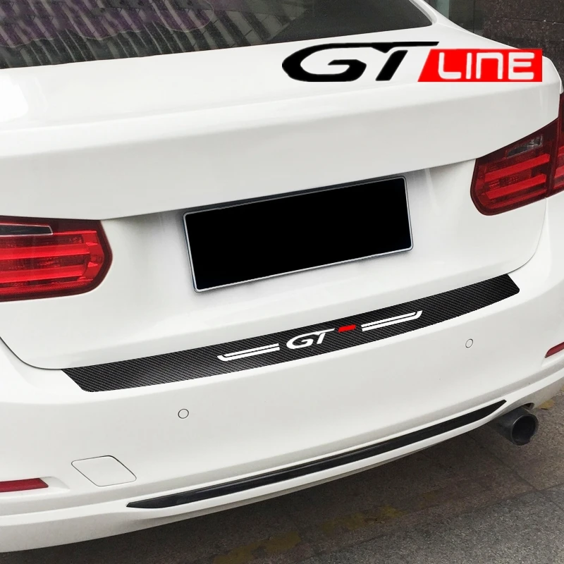 Car Decals Door Threshold Anti Scratch Tape stickers For Peugeot KIA GTLine GT GTi 301 2008 307 107 207 3008 308 208 206 Stinger