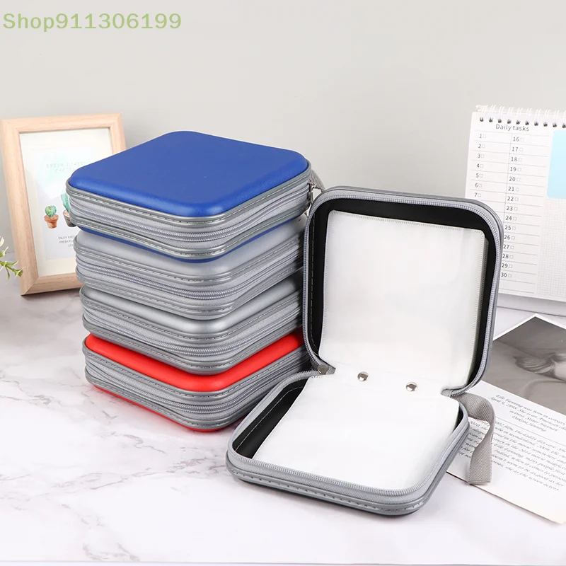 1Pc CD Case Portable Waterproof Compression CD Package 40 Disc Capacity For Home Office And Car Storage CD Packing Box