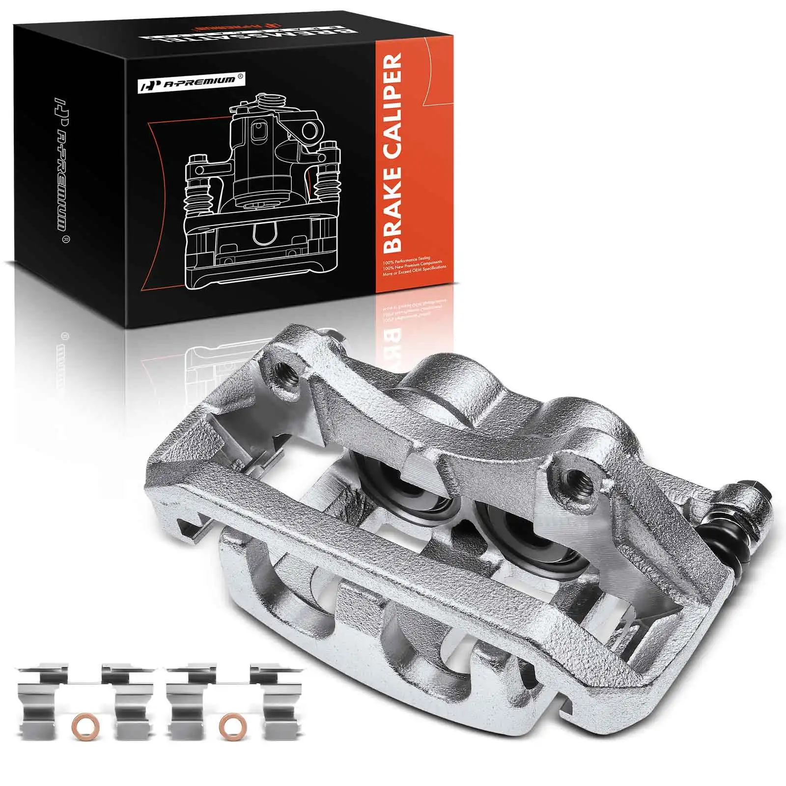 A-Premium Front Right Brake Caliper with Bracket for Ford Explorer 2011-2019 Taurus 2010-2019 Flex 2009-2019 Lincoln MKS MKT