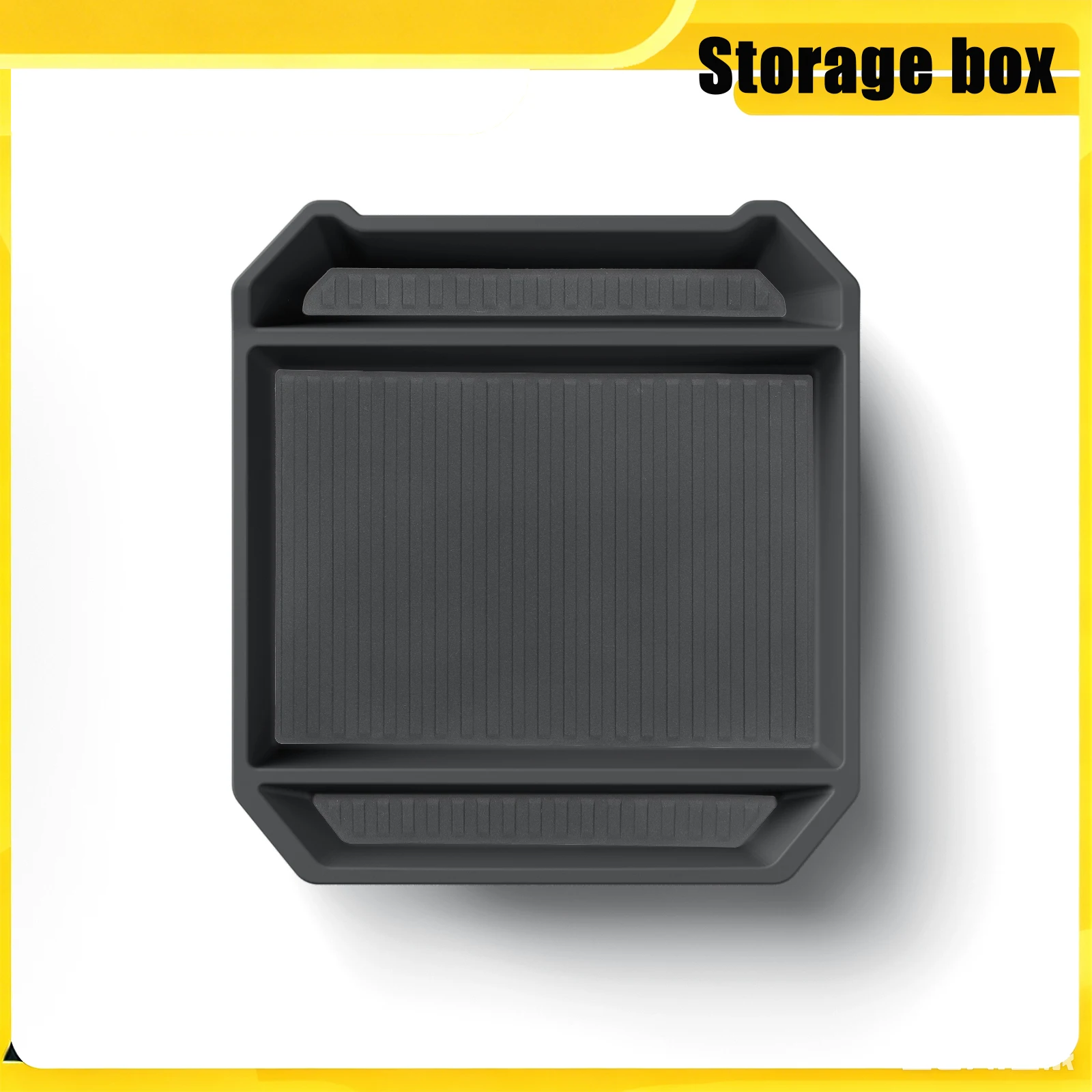 Car Center Console Armrest Storage Box Organizing Tidying Tray Auto Interior Pickup Accessories For Tesla Cybertruck 2024-2026