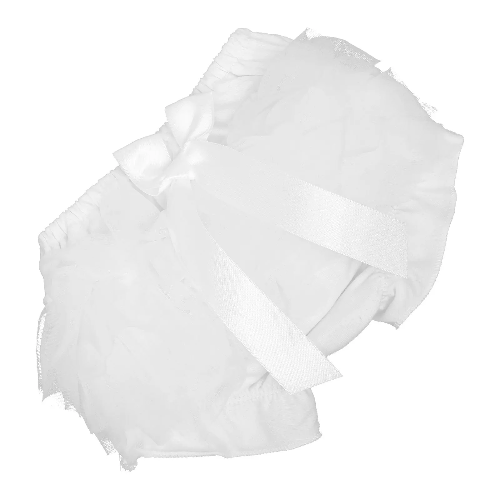 

Cute Baby Girl Diaper Shorts Double Layer Mesh Breathable Comfortable Fit with Lovely Ruffle Trim Perfect Under Dress Skirt