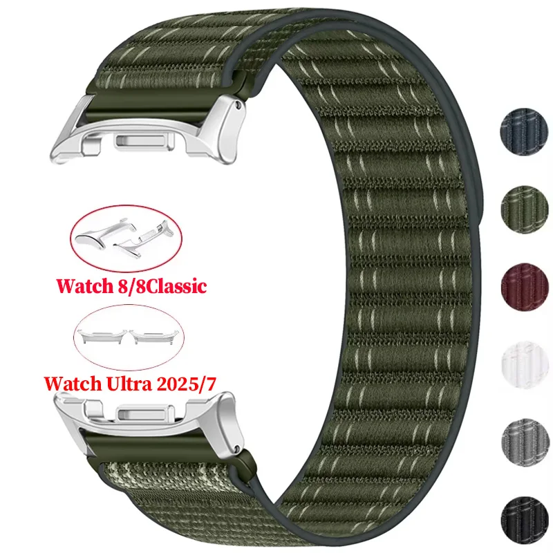 

Ремешок для Samsung Galaxy Watch 8 40 44 мм 8Classic 46 мм нейлоновая петля спортивный браслет для Galaxy Watch 2025/7 47 мм браслет Correa