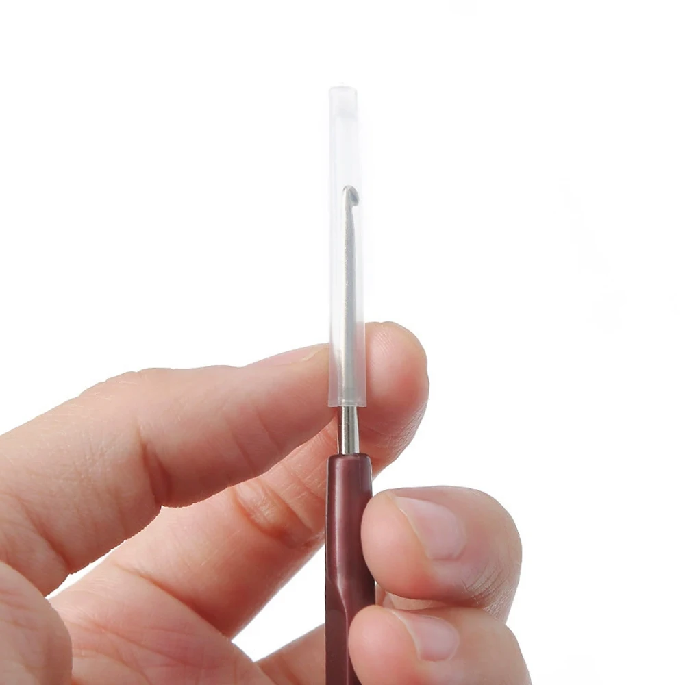 0.5mm、0.6mm、0.7mm、0.8mmの4本組ミニかぎ針セット、かつらエクステンションツールキット、ロック編みかぎ針、細針用