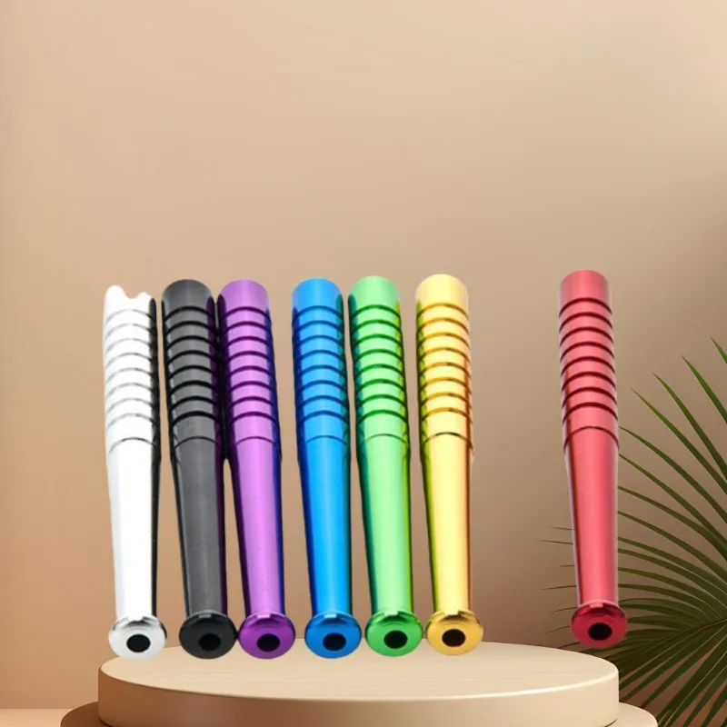 

Набор из 4-х портативных трубок для курения из алюминиевого сплава, популярные трубки в форме факела, разноцветные, высококачественные, аксессуары для курения для мужчин.