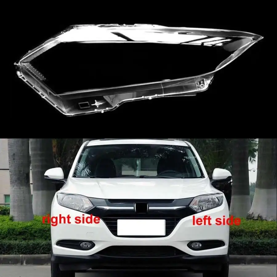 

Для Honda Vezel 2015-2018: Прозрачный колпак/крышка/корпус/линза фары (галоген) из плексигласа