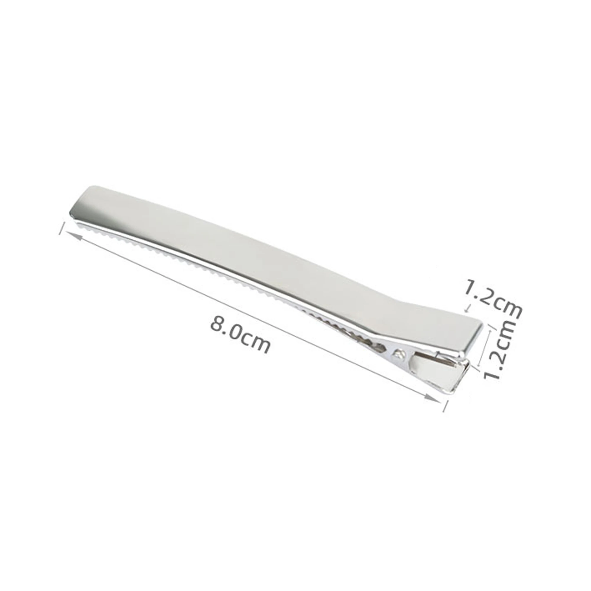 100 Stück 35 mm 50 mm 60 mm 80 mm Doppelzinken-Alligator-Haarspange Metall-Haarspangen Entenschnabel-Haarnadeln für Mädchen DIY Schmuck Kopfbedeckung – Detail 10