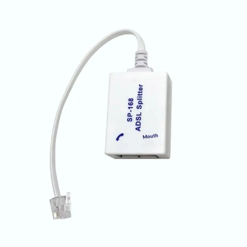 1Pcs DSL Filter Splitter ADSL Splitter For Phone Line Male To 2 Female RJ11 6P4C/6P2C Telephone Modem Converter Adapter