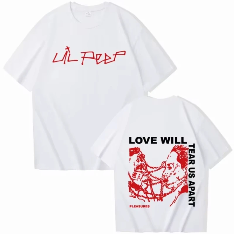 

Футболка Lil Peep Love Will, повседневные свободные модные летние футболки унисекс, мужские и женские рубашки в стиле Харадзюку с круглым вырезом и короткими рукавами